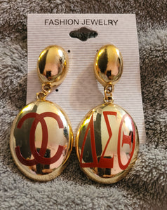 Faux Gold Personalized Earrings